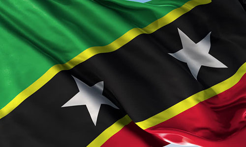 National Flag of St. Chirstopher (St. Kitts) and Nevis