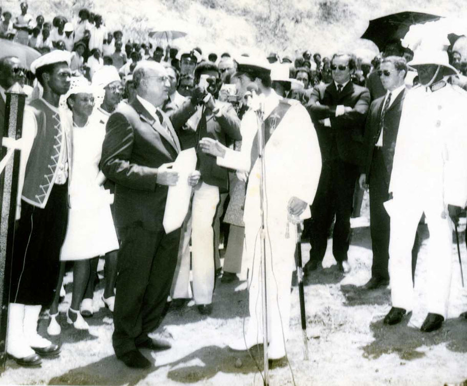 Prince Charles at Brimstone Hill Prince Charles at Brimstone Hill